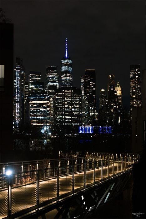 Skyline de Manhattan illuminée